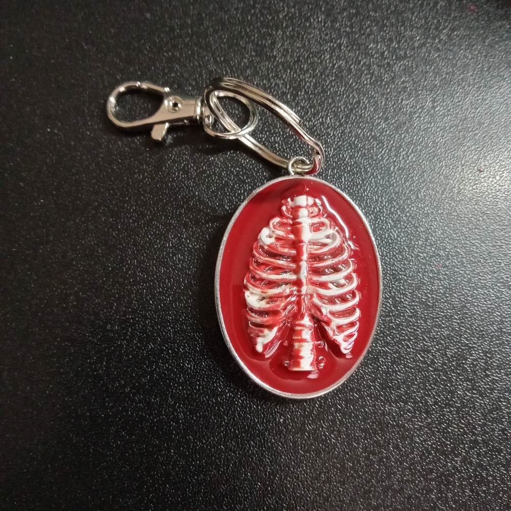3D Ribcage Keychain (NWOT)